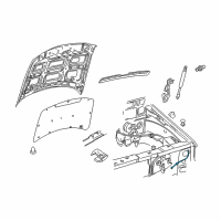 OEM 2005 Ford Explorer Release Handle Diagram - 4L2Z-16916-AA