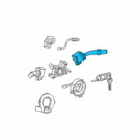 OEM 2006 Pontiac Vibe Switch, Windshield Wiper & Windshield Washer(W/Rear Window Wiper & Washer) Diagram - 88974304