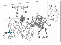 OEM 2022 Hyundai Tucson CUP HOLDER ASSY-REAR SEAT A/RE Diagram - 89940-N9000-MMH