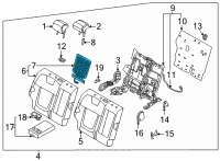 OEM Hyundai Tucson HEATER-REAR SEAT BACK Diagram - 89370-N9000