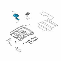 OEM 2008 Kia Spectra Lamp Assembly-Map Diagram - 928702F00087