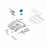 OEM 2007 Kia Spectra5 Lamp Assembly-Room Diagram - 928502F00087