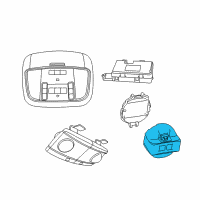 OEM 2013 Jeep Grand Cherokee Module-Rain Sensor Diagram - 5026859AC