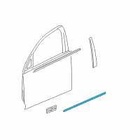 OEM 2016 Chevrolet Impala Limited Body Side Molding Diagram - 19257893