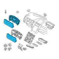 OEM 2014 Ford Police Interceptor Sedan Cluster Assembly Diagram - EG1Z-10849-GA