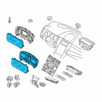 OEM Ford Taurus Cluster Assembly Diagram - EG1Z-10849-AA