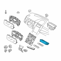 OEM 2013 Ford Taurus Heater Control Diagram - DG1Z-19980-H