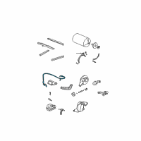 OEM 2003 Honda Civic Sub-Wire, Fuel Diagram - 32170-S5W-000