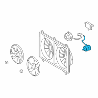 OEM 2009 Lexus LS460 Motor, Cooling Fan Diagram - 16363-38070