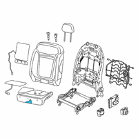 OEM 2018 Jeep Renegade Seat Cushion Foam Front Left Diagram - 68284357AA