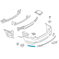 OEM BMW 740i Rear Reflector, Rear Left Diagram - 63-14-7-311-179