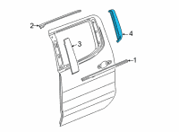 OEM 2020 GMC Sierra 3500 HD Applique Panel Diagram - 84692178