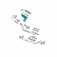 OEM 2004 Chrysler Pacifica Exhaust Manifold Diagram - 4648909AB