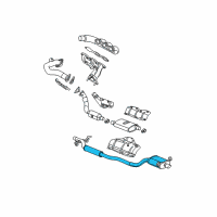 OEM 2004 Chrysler Pacifica Exhaust Muffler And Resonator Diagram - 4880352AP