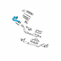 OEM 2004 Chrysler Pacifica Exhaust Manifold Crossover Diagram - 4648912AD