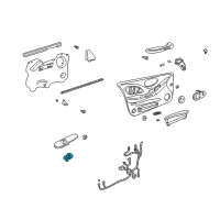 OEM 2004 Pontiac Bonneville Switch, Front Side Door Window & Multifunction Diagram - 25755509