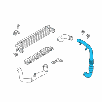 OEM 2015 Ford Special Service Police Sedan Outlet Hose Diagram - BB5Z-6C646-C