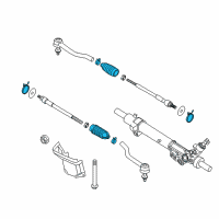 OEM 2021 Nissan Murano Boot Kit Power Steering Gear Diagram - D8203-3KA0A