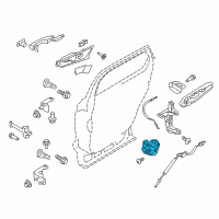 OEM 2016 Lincoln MKX Latch Diagram - FA1Z-5826412-B