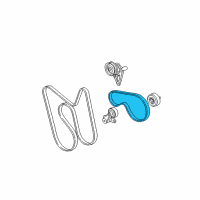 OEM Chevrolet Suburban 1500 AC Belt Diagram - 12576447