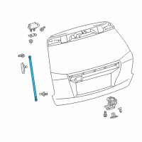 OEM 2014 Toyota Prius V Support Cylinder Diagram - 68950-0W790