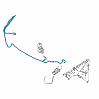 OEM 2018 BMW X6 Hose Line, Headlight Cleaning System Diagram - 61-67-7-292-655