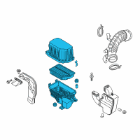 OEM Kia Soul Cleaner Assembly-Air Diagram - 28110B2900