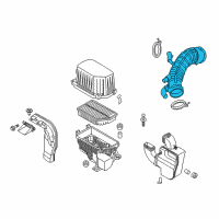 OEM Kia Hose Assembly-Air Intake Diagram - 28140B2900