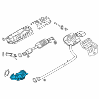 OEM 2018 Hyundai Sonata Catalyst Case Assembly Diagram - 28530-2BLB0