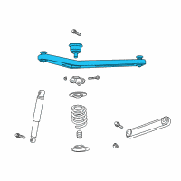 OEM 2003 Jeep Liberty Upper Control Arm Diagram - 52088901AE