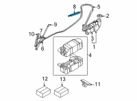 OEM 2021 BMW M440i xDrive HYDRAULIC CYLINDER CONV.TOP Diagram - 54-34-5-A05-E16