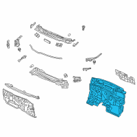 OEM 2014 Honda Civic Insulator, Dashboard Diagram - 74260-TR3-A60