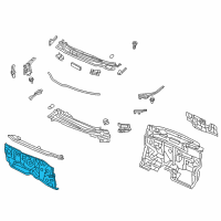 OEM 2014 Honda Civic Dashboard (Lower) Diagram - 61500-TR3-A01ZZ