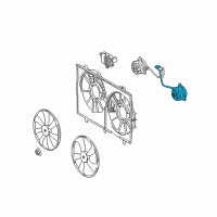 OEM Lexus Motor, Cooling Fan Diagram - 16363-31380