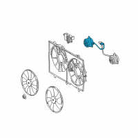 OEM 2017 Lexus RX350 Motor, Cooling Fan Diagram - 16363-0P270