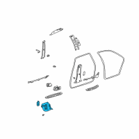 OEM 2004 Lexus IS300 Garnish, Front Pillar, RH Diagram - 62211-53031-B0