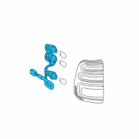 OEM 2005 Toyota Land Cruiser Socket & Wire Diagram - 81555-60680