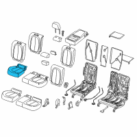 OEM 2016 BMW X1 FOAM PAD, SEAT, REAR RIGHT Diagram - 52-20-7-300-112