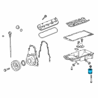 OEM Chevrolet Camaro Oil Filter Diagram - 12694692