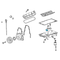 OEM 2010 Chevrolet Corvette Oil Tube Gasket Diagram - 12628574