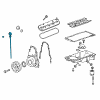 OEM 2015 Chevrolet Camaro Dipstick Diagram - 12653684