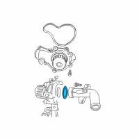 OEM 2005 Jeep Liberty O Ring-Water Inlet Tube Diagram - 6503180