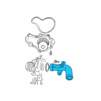 OEM Dodge Tube-Water Inlet Diagram - 4621491AB