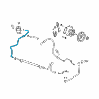 OEM 2010 Acura ZDX Hose B, Oil Tank Diagram - 53735-SZN-A01