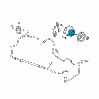 OEM 2010 Acura ZDX Pump Sub-Assembly, Power Steering Diagram - 56110-RP6-A53
