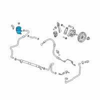 OEM Acura ZDX Tank Complete , Power Steering Oil Diagram - 53701-SZN-A01