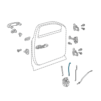 OEM GMC Terrain Lock Rod Diagram - 22801818