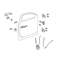 OEM 2011 GMC Terrain Lock Rod Diagram - 25989494