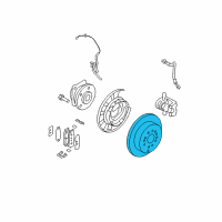 OEM Kia Sorento Disc Assembly-Rear Brake Diagram - 584112P000