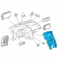 OEM 2011 Chevrolet Volt Control Panel Diagram - 22901770